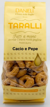 Taralli Cacio e Pepe 240gr. Taralli Cacio e Pepe 240gr.