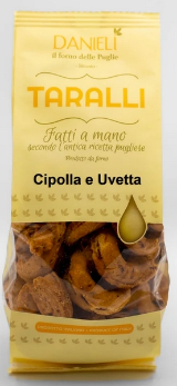 Taralli Cipolla e Uvetta 240gr. Taralli Cipolla e Uvetta 240gr.